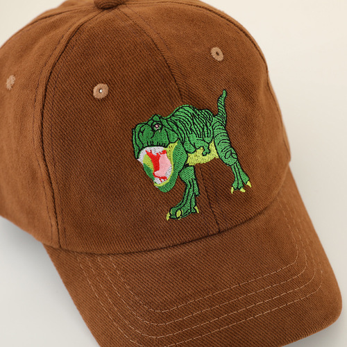 Cartoon Tyrannosaurus Rex Children's Hat for Boys and Girls, Velour Duckbill Hat, Spring and Autumn New Style, Sunshade Hat, Sun Protection Baseball Hat