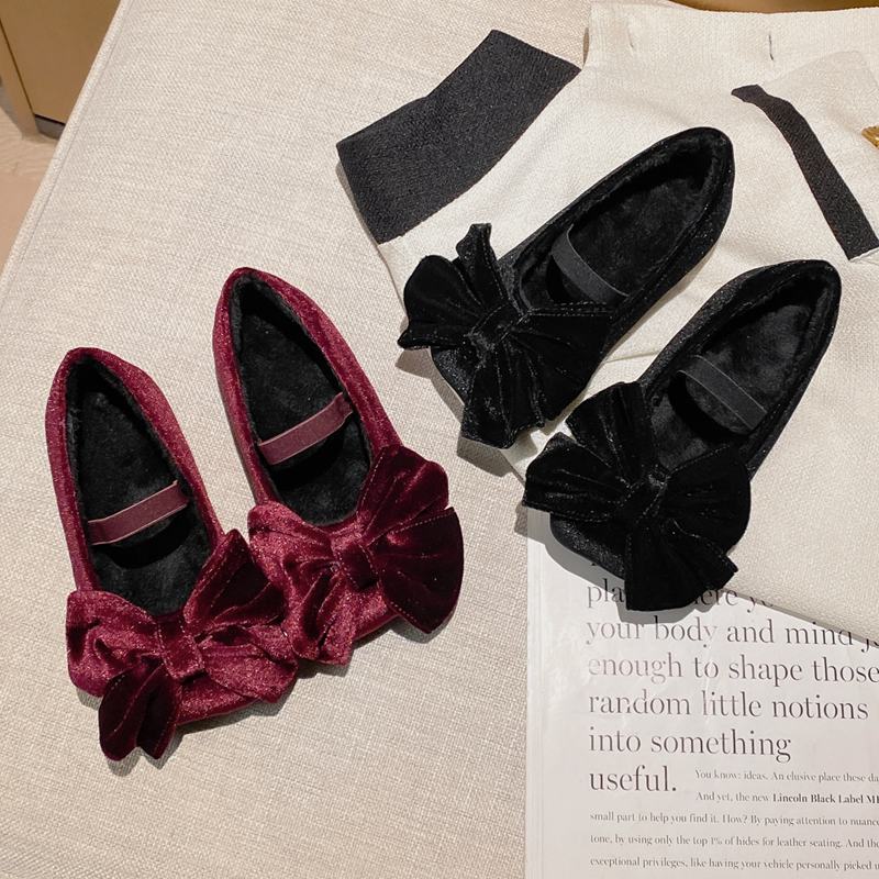 Girls Princess Small Leather Shoes 2025 Spring and Autumn New Velcro Black Velvet Easiest for Match Soft Sole Baby Children's Shoes