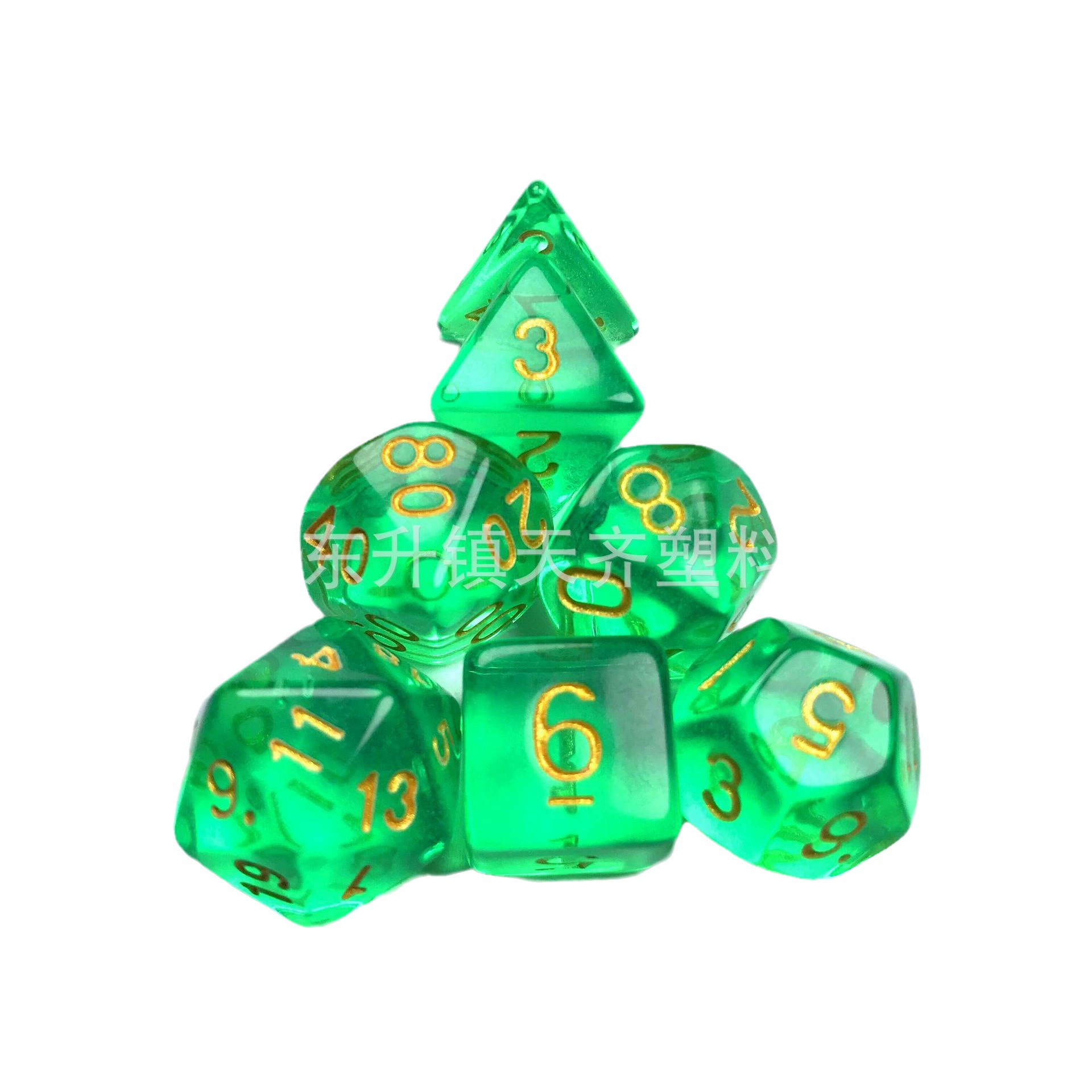 Акриловые кости, пластиковая настольная игра, 7 штук