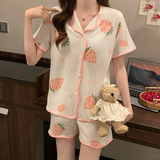 Топ с чашечками, летняя пижама, тонкие шорты, короткий рукав