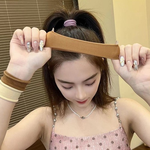 Skin-friendly face mask shared on social media, seamless hair ribbon for women, 2025 hair tie for women, high elasticity hair tie, ultra-wide elastic band