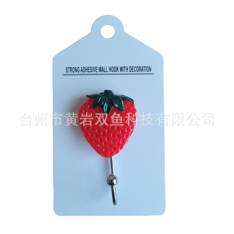 No-Drill Dopamine Hooks for Kitchen Use, Fruit Wall Hooks, Traceless Adhesive Wall Hooks