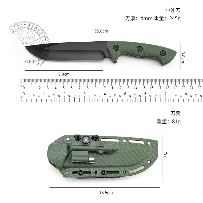 Travel sharp pocket knife, pen