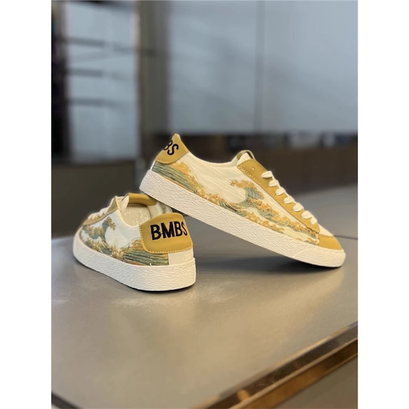 Hong Kong Men's Shoes 2024 Spring New Low-Top Breathable Cloth Casual Shoes Men's K-Style Versatile Soft-Soled Sports Board Bm