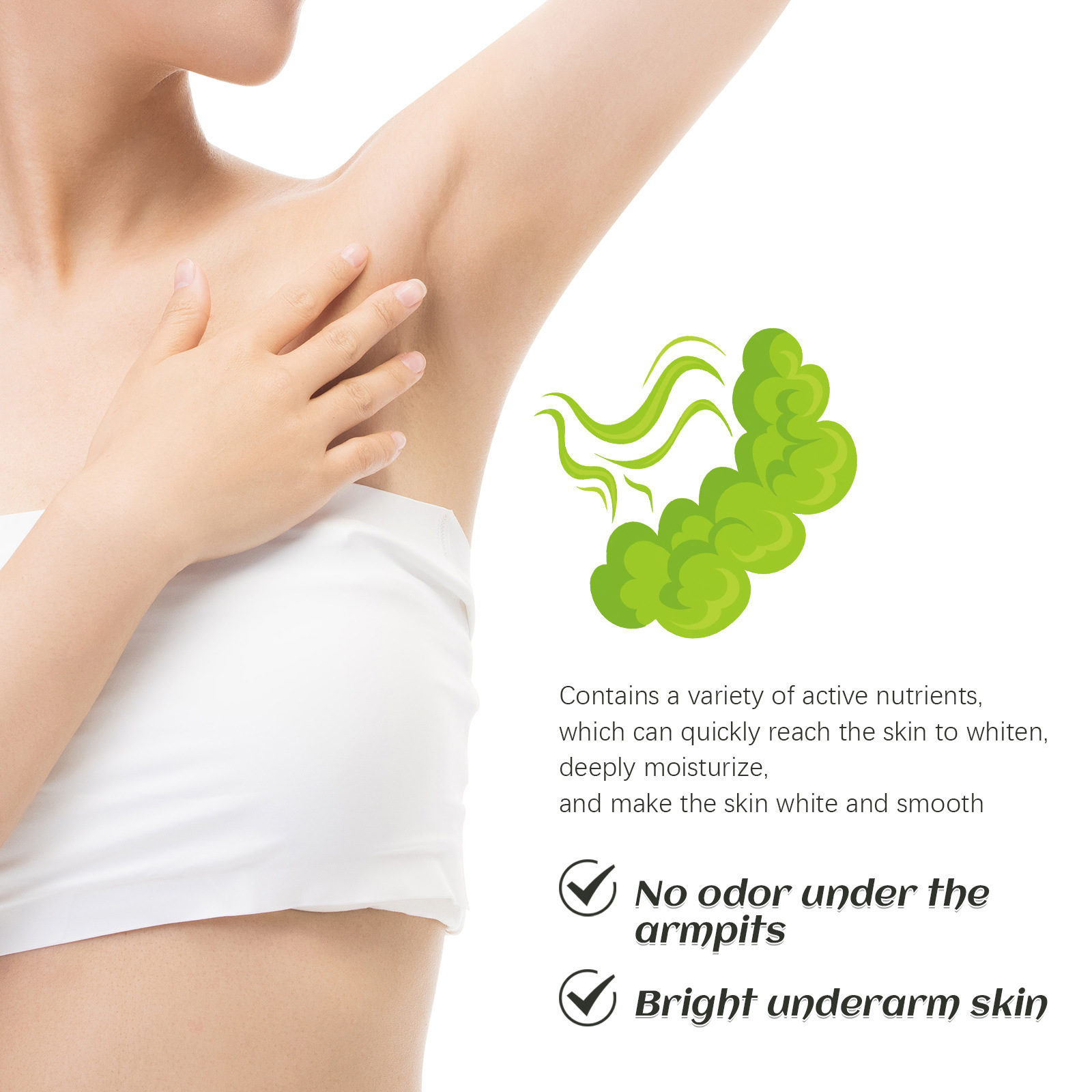 EELHOE Deodorant Cream Cleansing Armpit Sweating Foggy Odor, Underarm Brightening, Refreshing, and_voghion.com