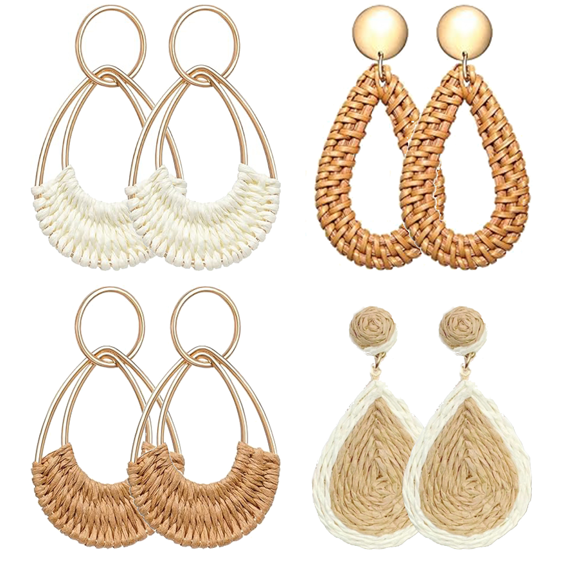summer-vacation-style-lafite-grass-earrings-bohemian-style-hand-woven-rattan-weaving summer-vacation-style-lafite-grass-earrings-bohemian-style-hand-woven-rattan-weaving