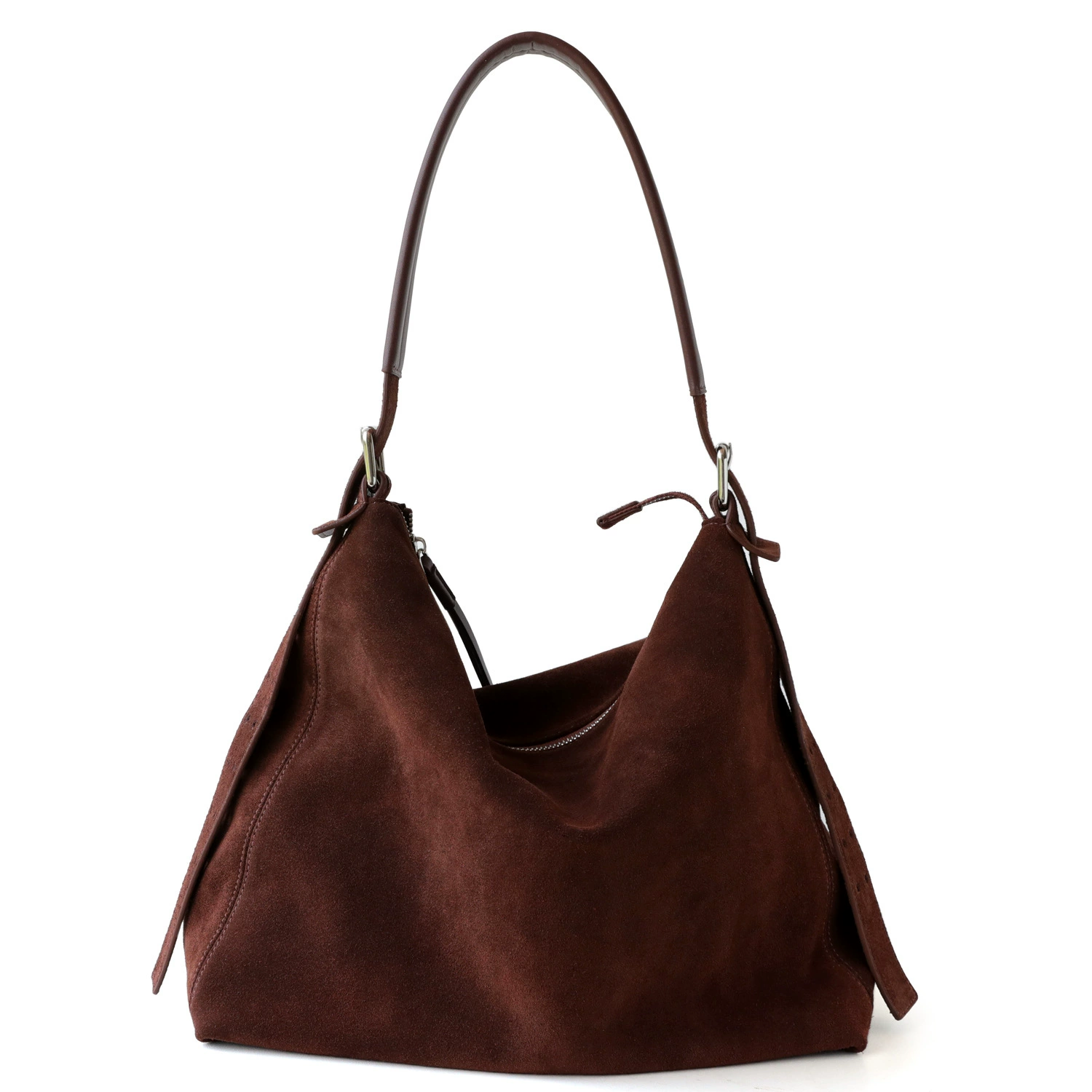 Shoulder bag, matte leather capacious one-shoulder bag, high-quality style