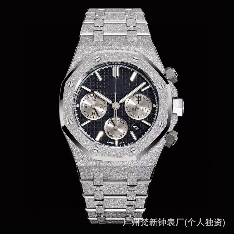AP26240系列霜金计时码表全自动防水夜光ZF厂15500系列机械表批发|undefined