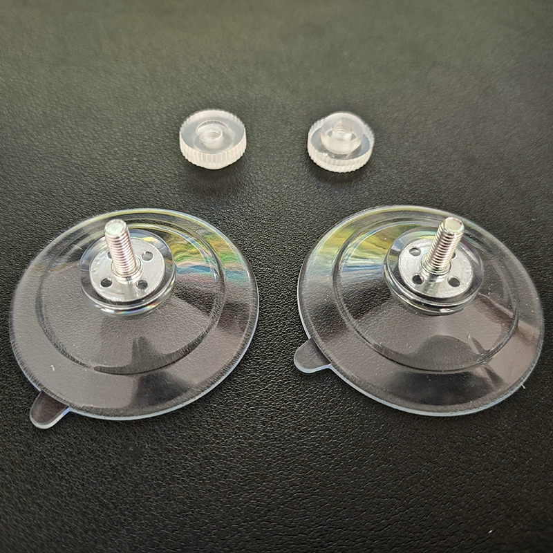 45 мм-м4-10 Заводская винтовая присоска трансграничная ПВХ прозрачный пластик с присоской без перфорации с винтовой гайкой