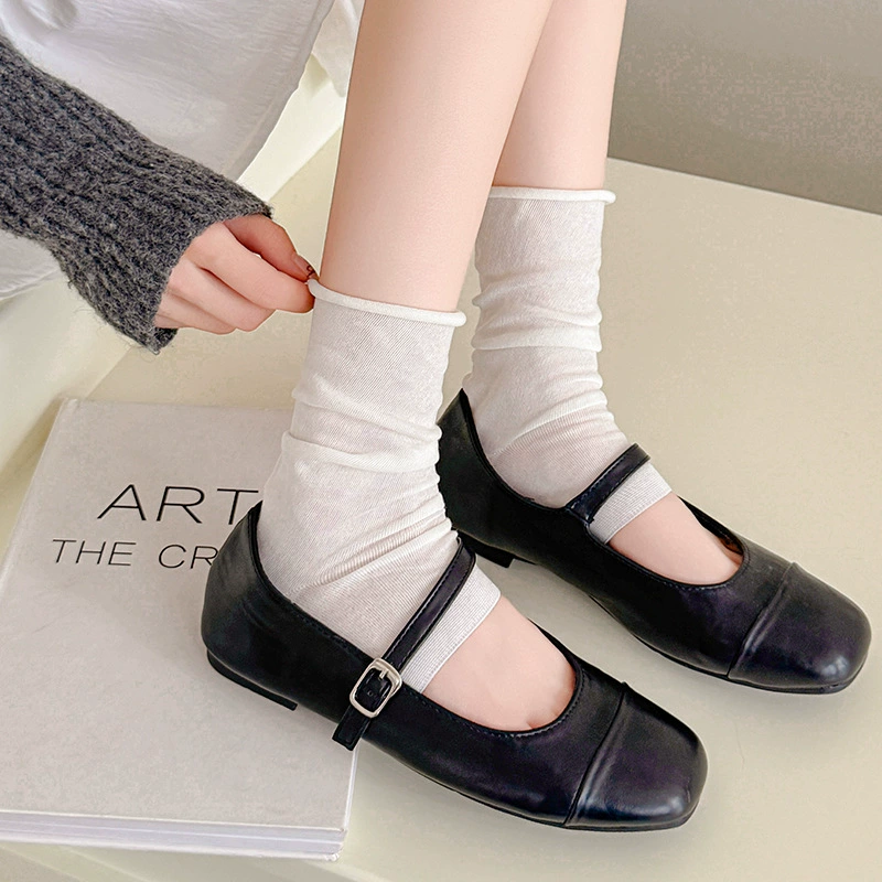 Light and thin gaiters, solid fashionable set, socks, Korean style