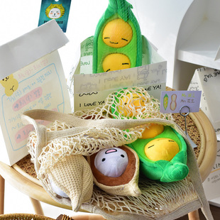 Cross-Border Pet rember dogs dig out toys plush ringing paper sounding peas peanuts hiding food to relieve boredom dog toys