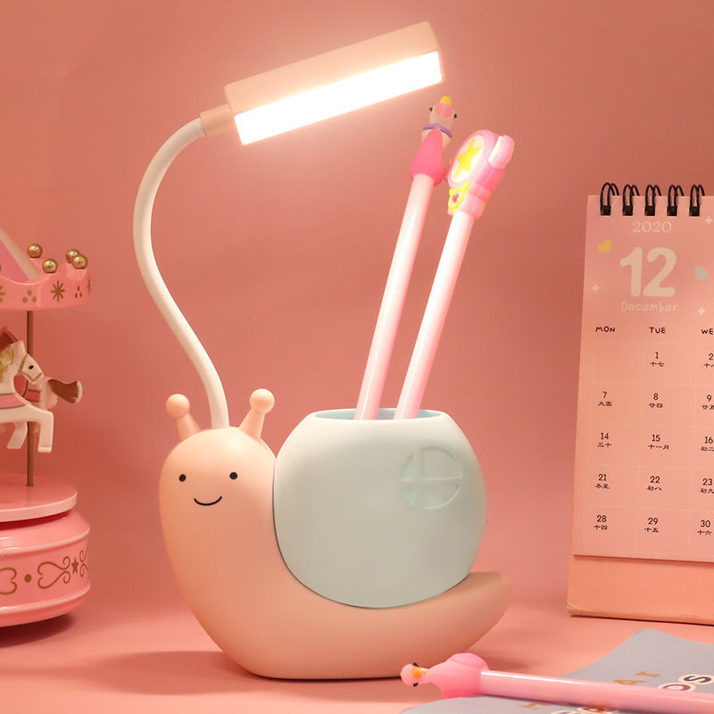 Pink [warm light source + eye protection learning + charging and plugging]