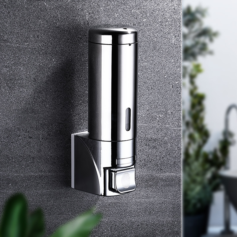 Stainless Steel Soap Bottle Wall-Mounted Bathroom Kitchen Soap Dispenser Hotel Restaurant Hand Sanitizer Bottle
