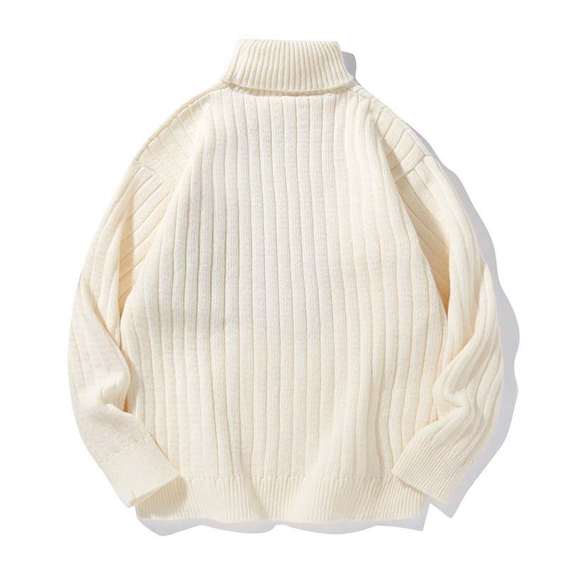 Herren-Rollkragenpullover, Winterstrick, lässig, locker, dick, warm – Modetrends_voghion.com