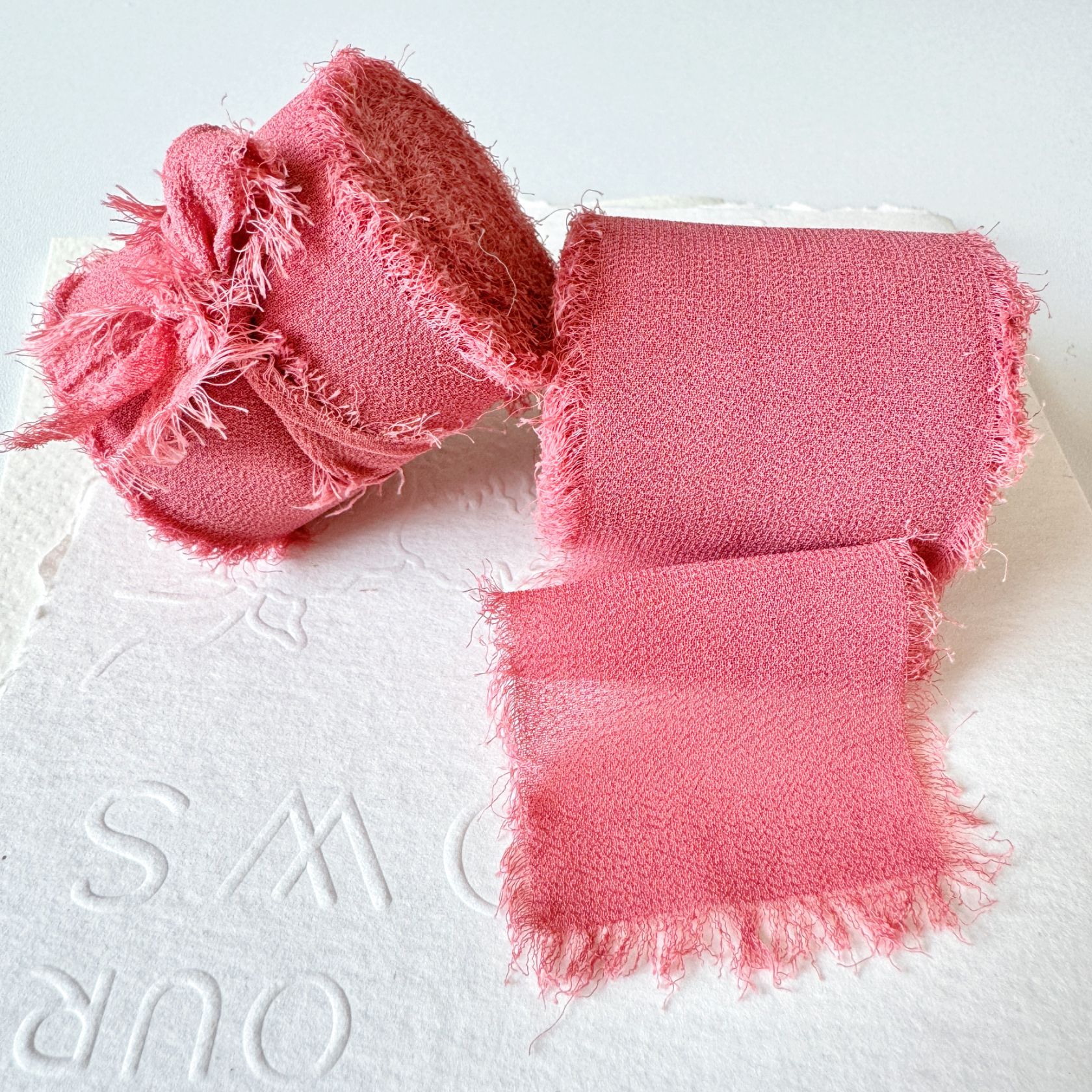 INS deshilachado gasa cinta ramo de la boda borla cinta arco decoración hilo de nieve tira de tela de seda