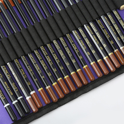 28-piece sketching set, 40-piece drawing pencil set, 2H-8B special pencil for art painting, cross-border wholesale