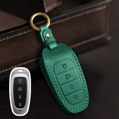 protective case buckle — Car key bag - green-4-key-return