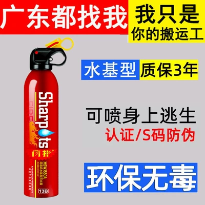 Car internal fire extinguisher for car, private car, household water-based small portable annual inspection, fire fighting and fixing