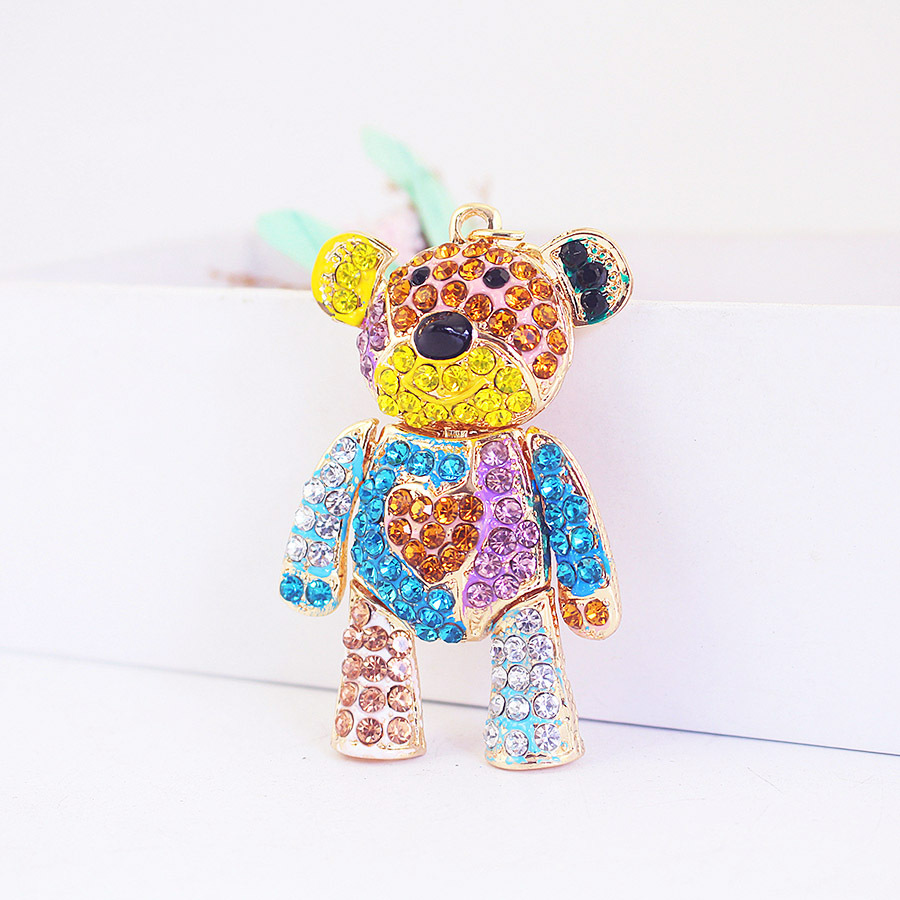 58g Weight Keychain Classification 1 Piece Quantity Housewarming, Graduation Occasion Zinc alloy Material Bear Pattern Unisex Gender Cute Style Cute Bear Zinc Alloy Unisex Keychain 1