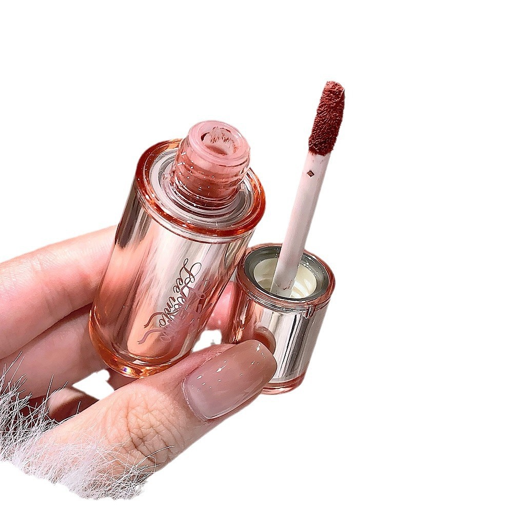 LEEINTO Ru Mu Velvet Soft Mist Lip Lip Lip Gloss Lipstick Luminoso Biolinguístico Luz delgada y ligera ropa de post no seco y color