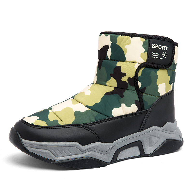 Botas de nieve de moda, zapatos de algodón de moda para hombres, nuevos zapatos deportivos, zapatos casuales de invierno, zapatos de algodón al aire libre para hombres, zapatos de algodón