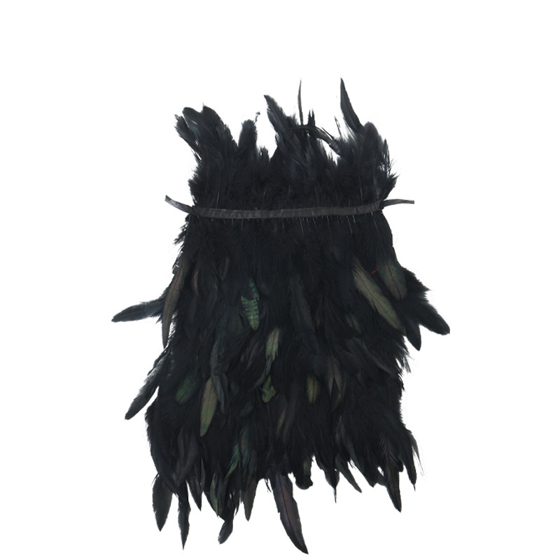 Ventas transfronterizas chale de encaje estilo gótico plumas escenario desfile de juegos de rol accesorios de fiesta