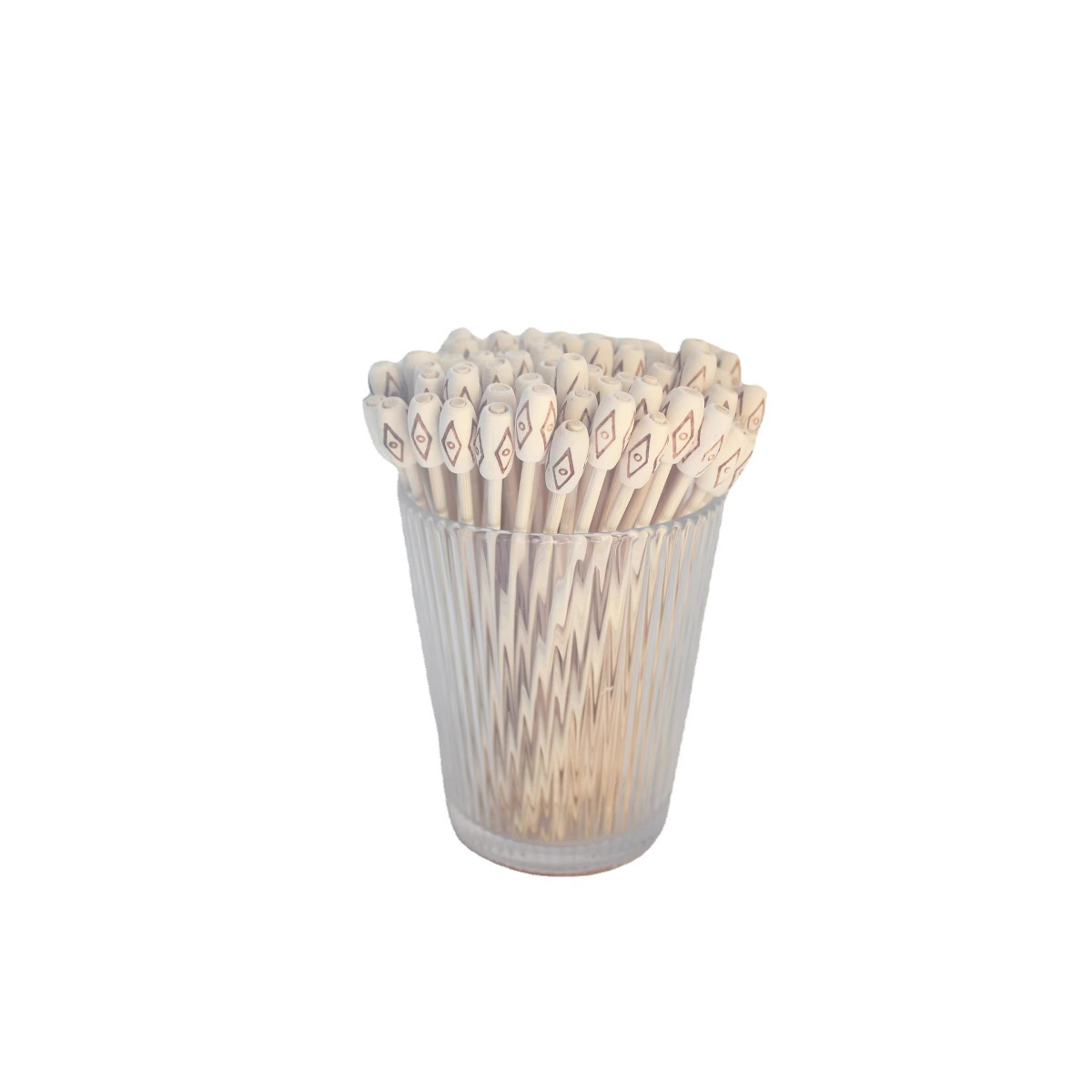 Venta al por mayor cabeza plana cabeza cintura tambor desechable fruta palo de bambú creativo palo decorativo grabado flor caliente palillo hamburguesa punto