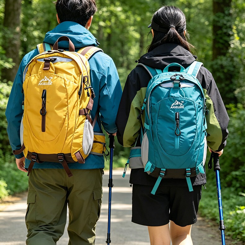 Outdoor Cycling Backpack for Women, Camping Waterproof Hiking Backpack, Lightweight Large-Capacity Travel Backpack for Men
