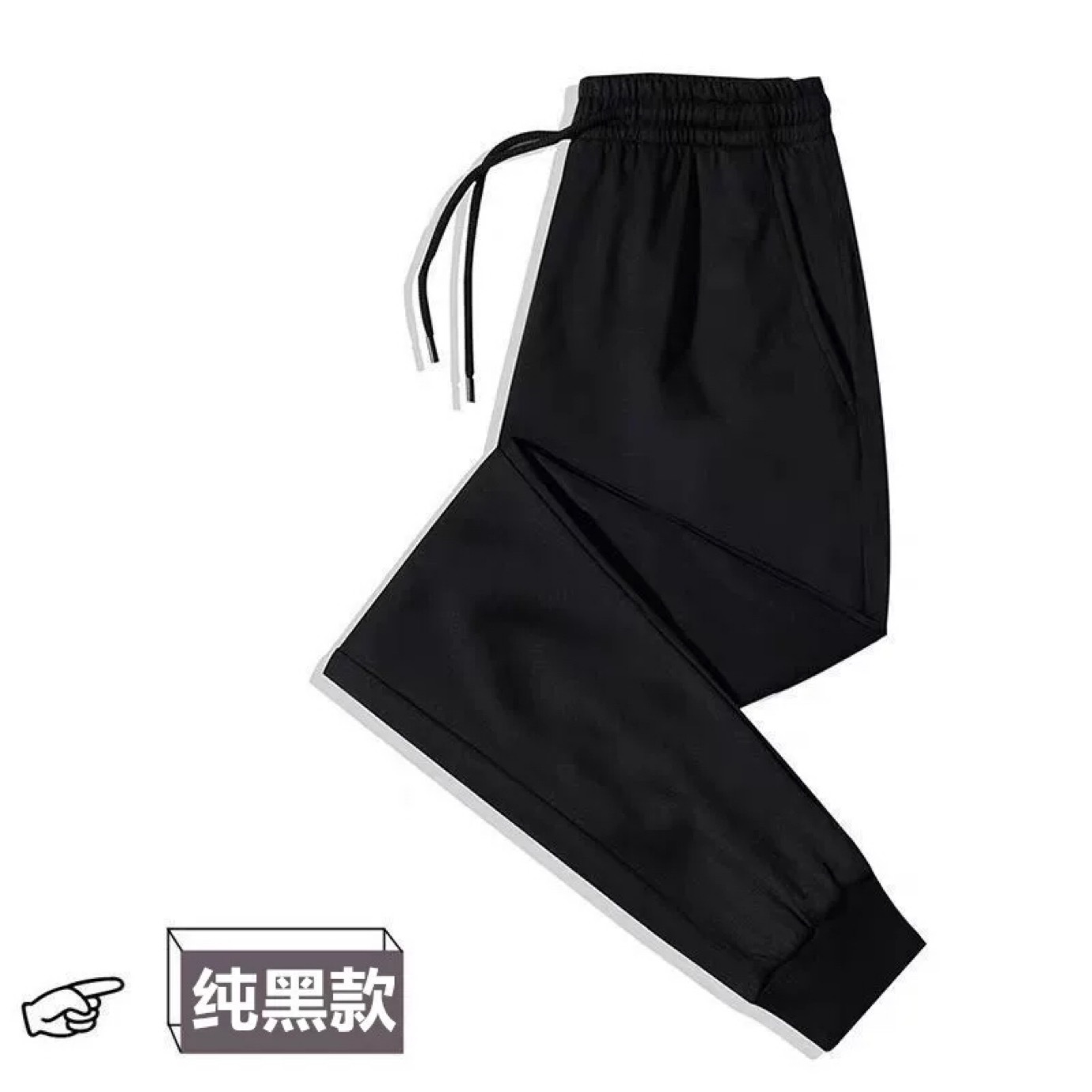 Otoño e invierno pantalones forrados de lana pantalones casuales de los hombres Pantalones deportivos de moda de los hombres pantalones cortos harén tobillo-atado pantalones de estudiante de los hombres