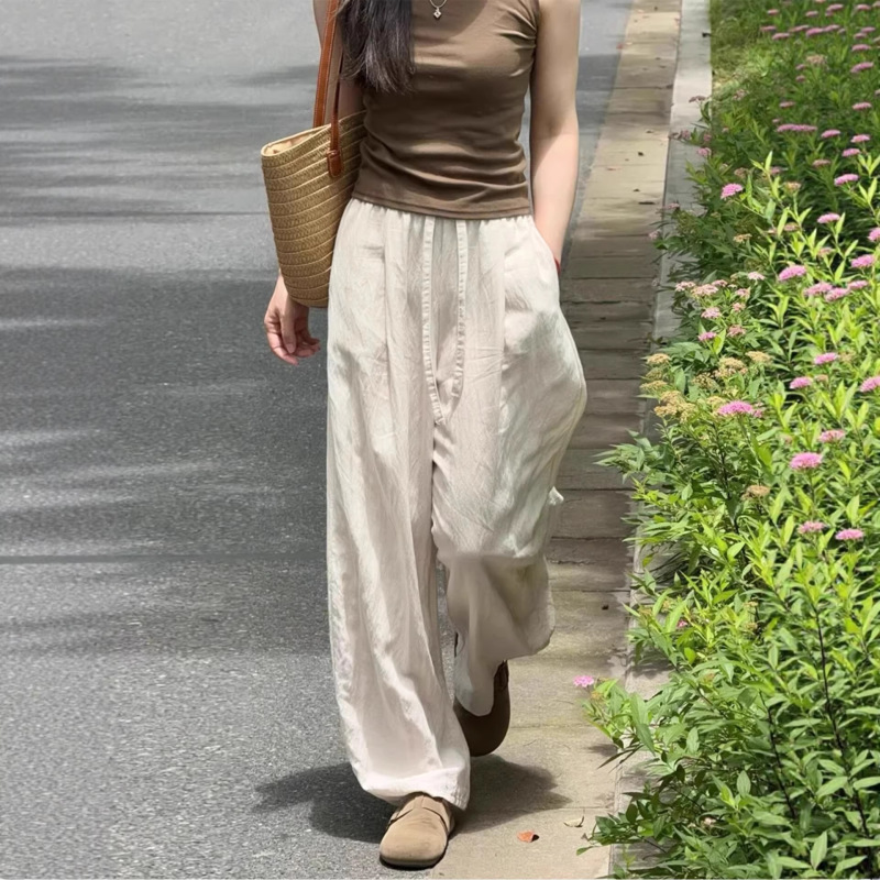 2026 New Style Old Money Style Casual Pants That Cover the Body, Make You Look Slimmer, Elongate Your Legs, with a Relaxed Vibe, Versatile, Summer Thin Pants for Women