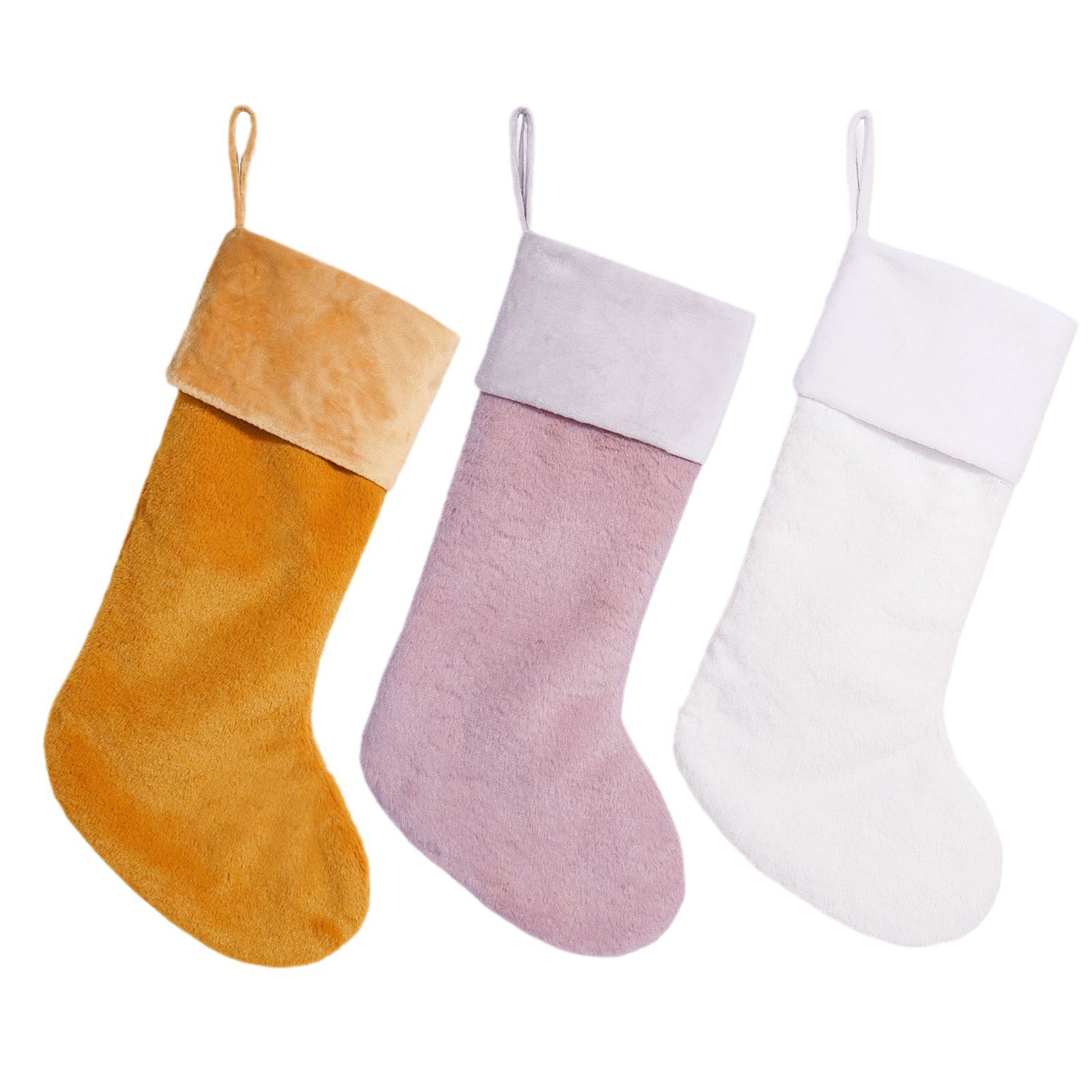 Navidad transfronteriza de peluche calcetines navideños creativos decoraciones navideñas bolsas de regalo bolsas de dulces colgantes de árbol de Navidad