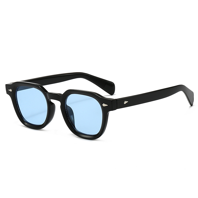 Lunettes de soleil polygonales artisanales 2025 – Couleur unique, monture large style outdoor_voghion.com