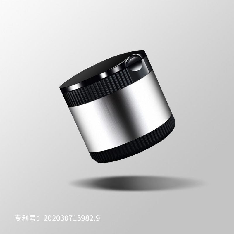Qìchē – Car ashtray with Lid Light - noble-silver-alloy-material-led-night-light-replaceable-battery