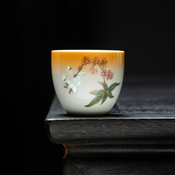 玲珑镂空茶杯陶瓷功夫茶具品茗杯个人杯主人杯礼盒装商务礼品送礼|undefined