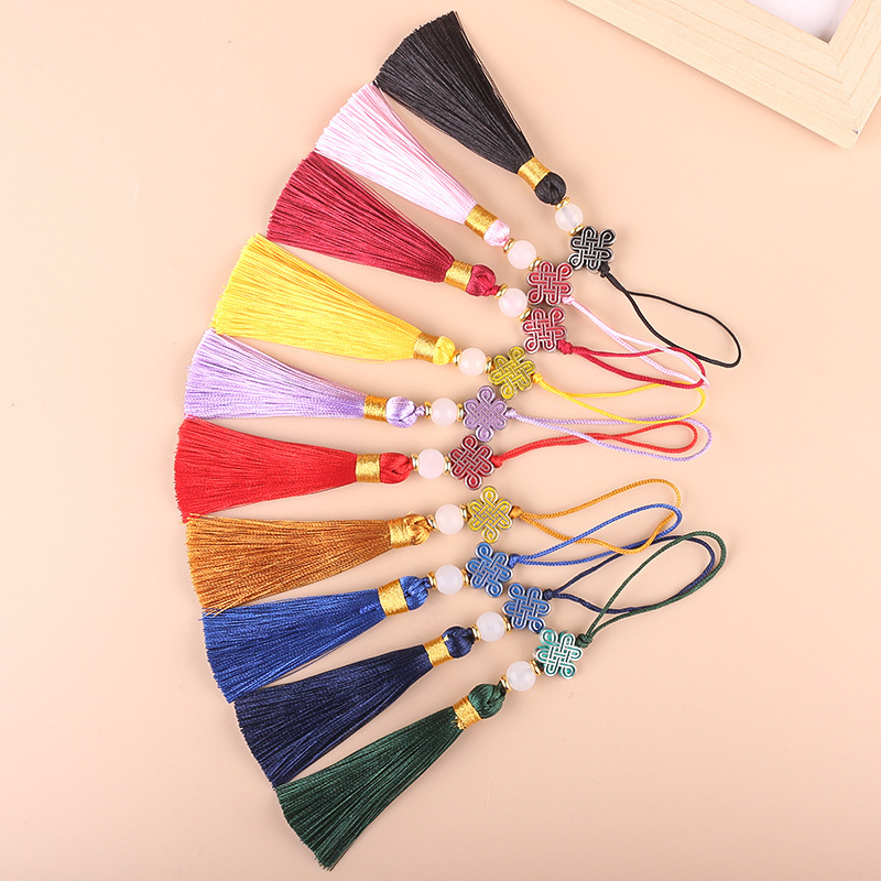 Cloisonné Tassel Hairpin Pendant DIY Handmade Ancient Style Hanfu Tassel Ornament Accessories Ancient Style Small Pendant