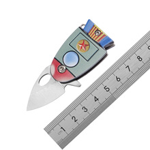 微型户外便捷折叠刀小鱼形EDC折叠小刀钥匙小刀野营迷你削果皮刀
