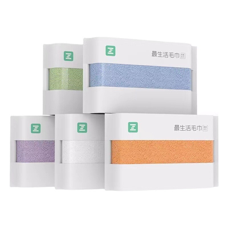 Most life towel pure cotton face washing household lint-free men's and women's bath absorbent sealed long-staple cotton face towel