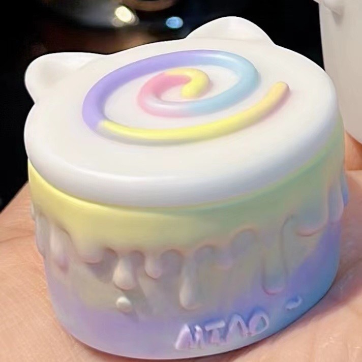 고양이 귀 보관 상자 흰색 배아