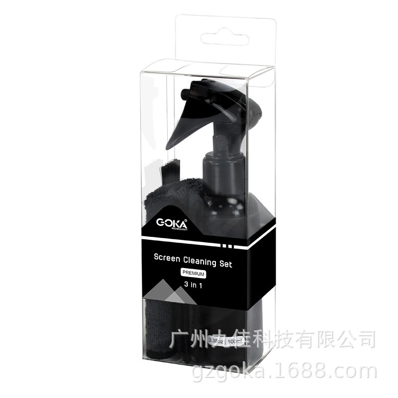 Computer screen cleaner rag keyboard brush three-in-one electronic screen cleaning solution suit