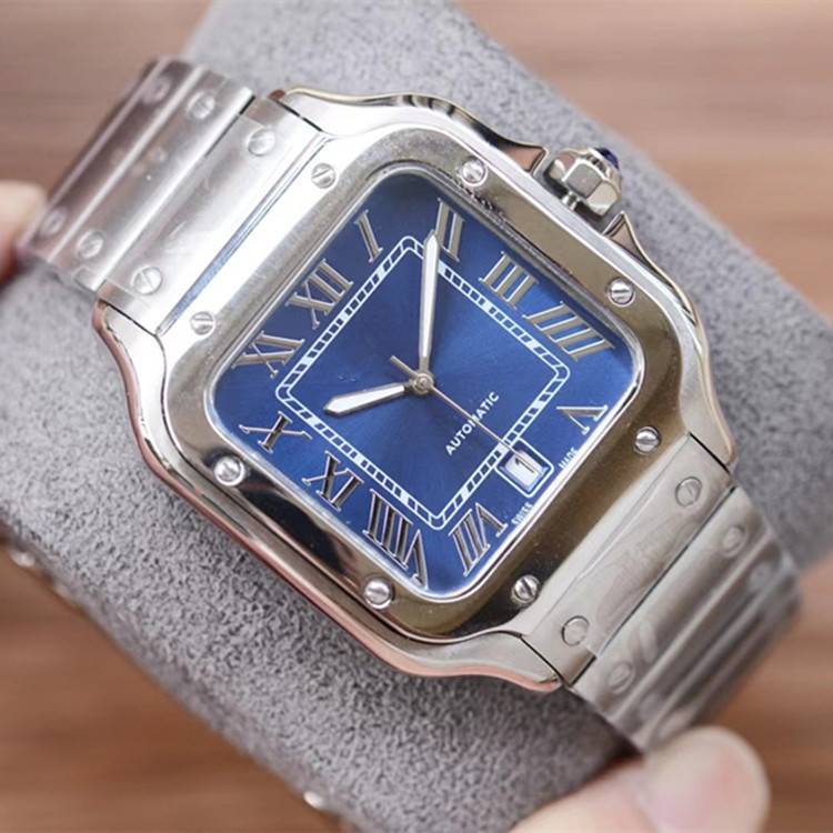 Popular Kajia Shan Santos Square Factory Direct Sales Fully Automatic Mechanical Watch Cross-Border Foreign Trade Jiawei More Models