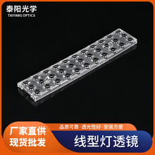 led条状长条灯PC透镜线条灯透镜光束60°室内灯具配件透镜批发