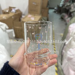 高颜値かわいい星ワイングラス高ホウ素シリコン水カップシンプル蝶ネクタイコーヒーカップ牛乳朝食カップ