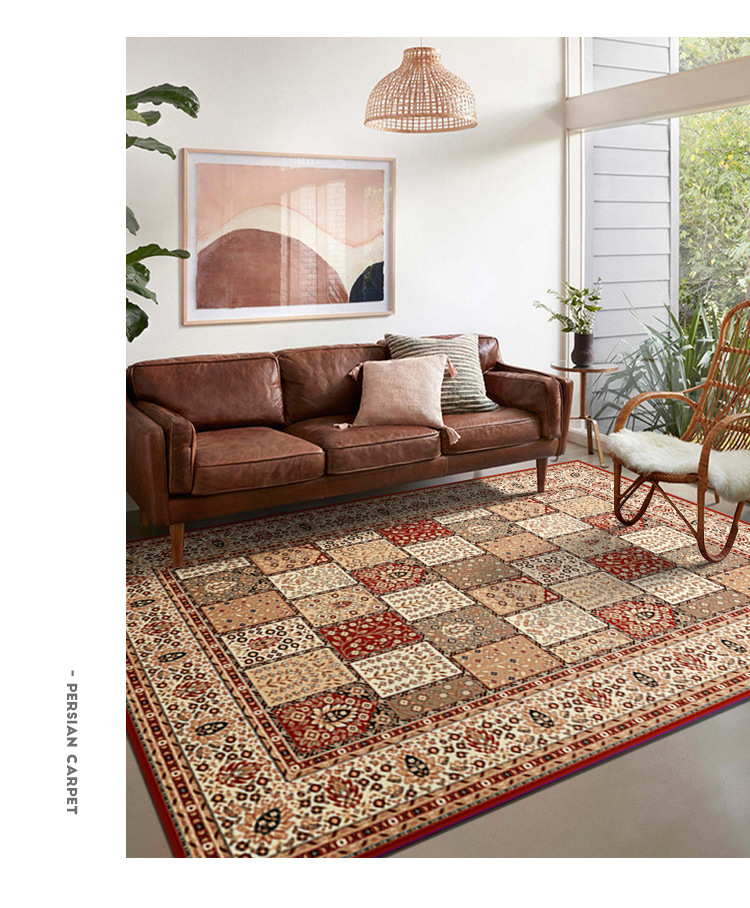 复古美式地毯,客厅地毯,波斯地毯,民族风地毯,地毯地垫
