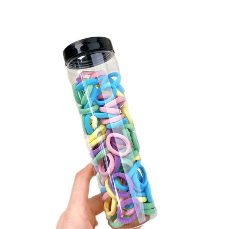 Mini cabeza de princesa en caja, clip de agarre pequeño, clip de flequillo, horquilla rota en la frente, banda elástica para niños, no daña el cabello, anillo del pulgar al por mayor image 107