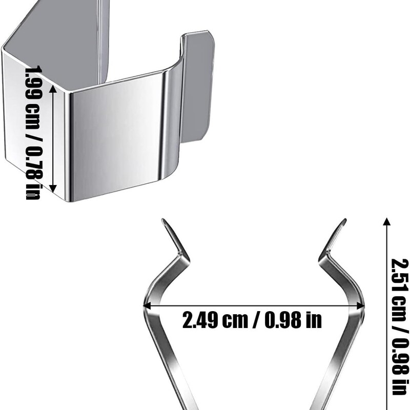 Stainless Steel Window Screen Installation Clips, Screen Door Fixing Clips, Universal Indoor and Outdoor, Available in Stock, 30/20 Pieces Available