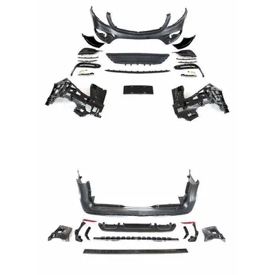 The body kit is suitable for the Mercedes-Benz V-Class Vito AMG model, with bumper and Brabus-style small body kit for retrofitting older models to look newer (Big Surrounded) - v-class-w447-sport-version-with-brabus-body-kit