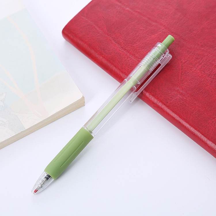 Bolígrafo de góndola Morandi, bolígrafo de presión rojo de Internet para estudiantes de alto valor, núcleo negro 0.5, bolígrafo de agua para estudiantes de viento sin impresión, personalizado