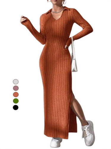 Cross-border elegant long dress autumn new style long-sleeved stand-up collar A-line dress popular in Europe, America, Middle East