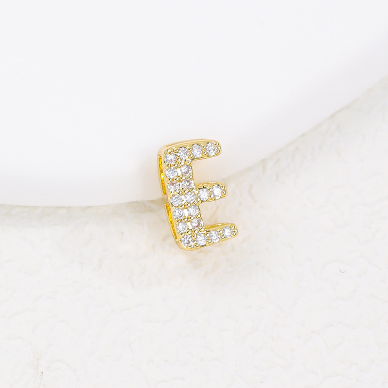 2g Weight Pendant Jewelry Making Type Zircon Inlay Material Charms, Necklace Classification 1 Piece Quantity Copper Material Letter, Word Pattern All Seasons Season Cute, Classic Style Style 1 Piece Copper Zircon Letter Word Pendant Charms Necklace 7