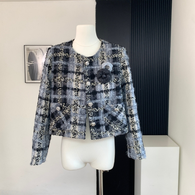 Xifengpineapple 2025 New Autumn and Winter High-End Tweed Small Fragrance Jacket